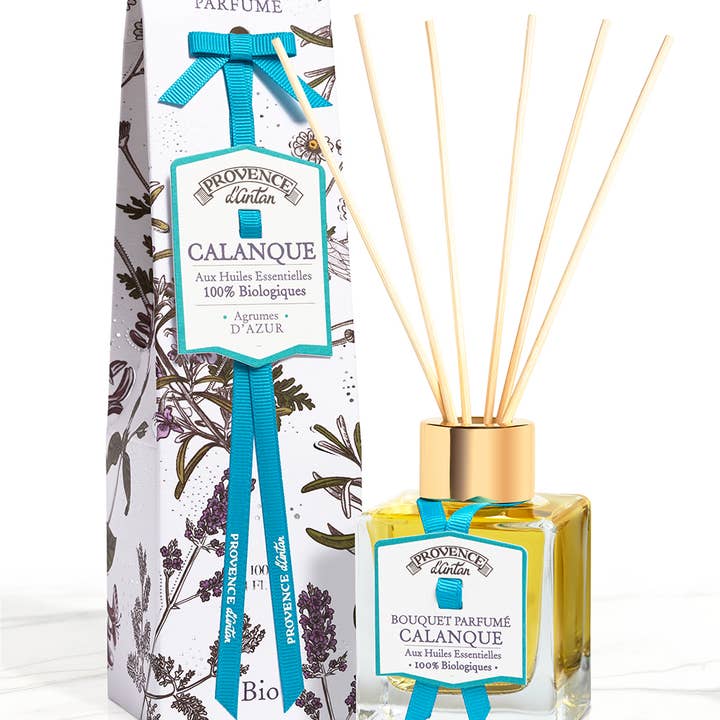 PROVENCE D'ANTAN - Wholesale Reed Diffuser - Organic Fragrance Diffuser *** CALANQUES 100ml