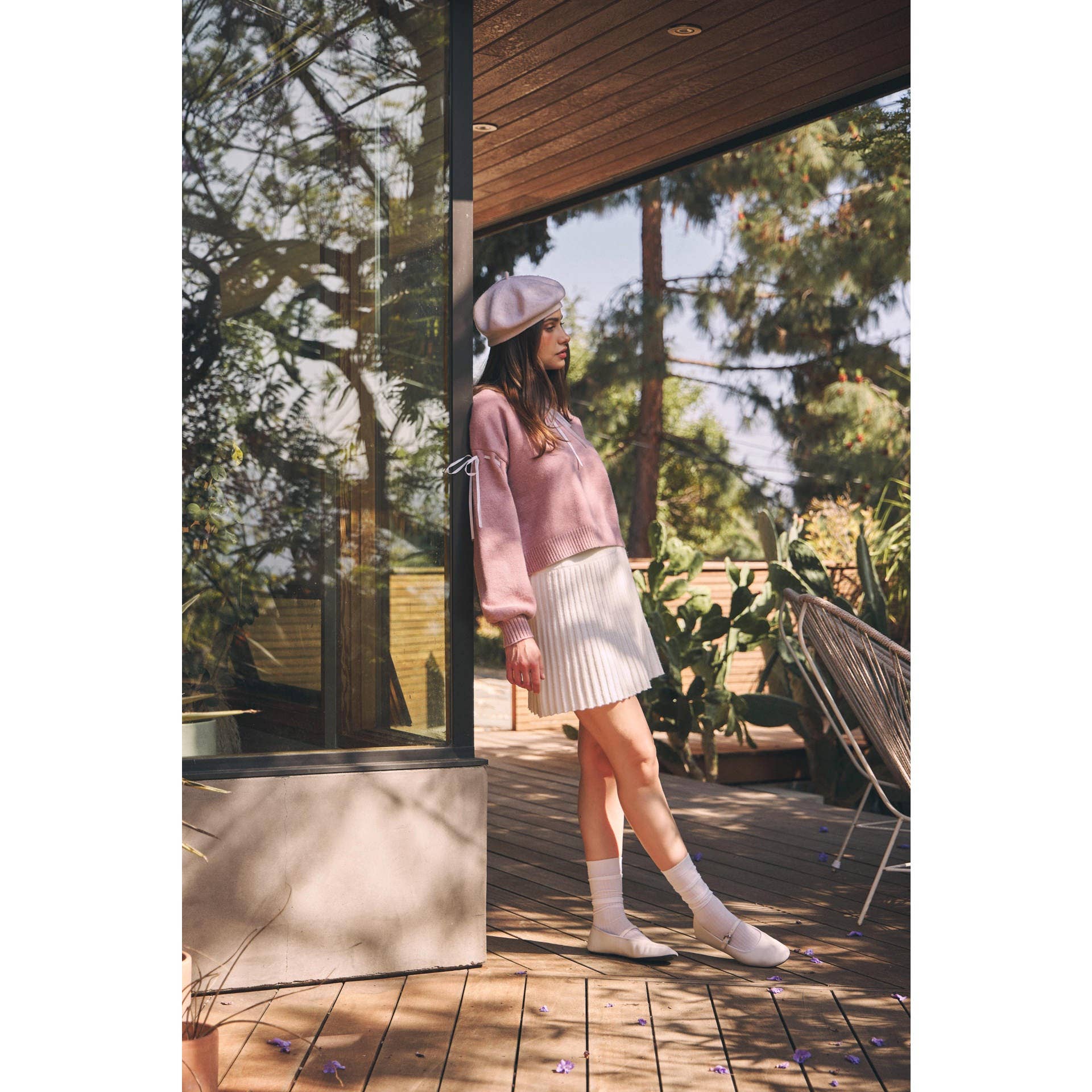 idem ditto - Wholesale Skirt - Women's - FLIRTY ESSENTIAL PLEATED SWEATER MINI SKIRT31