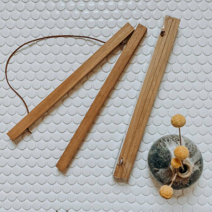 colorbloKC - Vendita all'ingrosso Ganci per arazzi/tessuti d'arredo - Appendino magnetico per telaio/poster in legno di teak, 30,5 cm