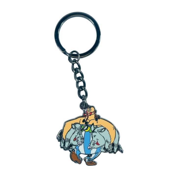 NYCKELRING © Asterix - Obelix jagar vildsvin - B#26 för wholesale av Astur Pins