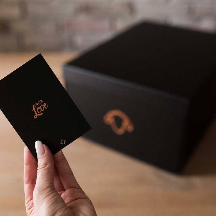 Sheepers - Wholesale Gift box - Sheepers Black And Copper Hand Pressed Stamp Box A3