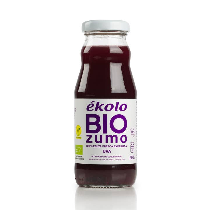 Biologisch druivensap, 100% geperst, 12 eenheden x 200 ml voor wholesale door ekolo