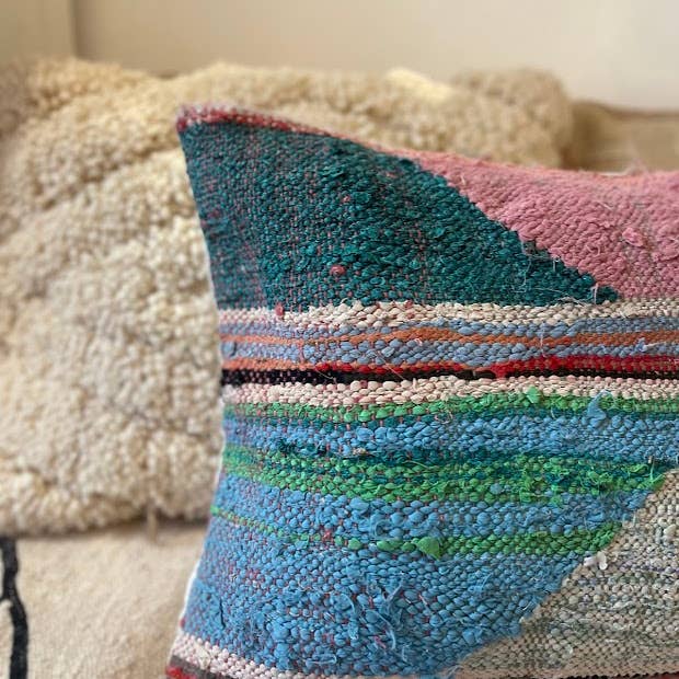 NOMAD BY LIV - Wholesale Throw/Decorative Pillow - Handmade Boucherouite Cushion - cover, colorful3