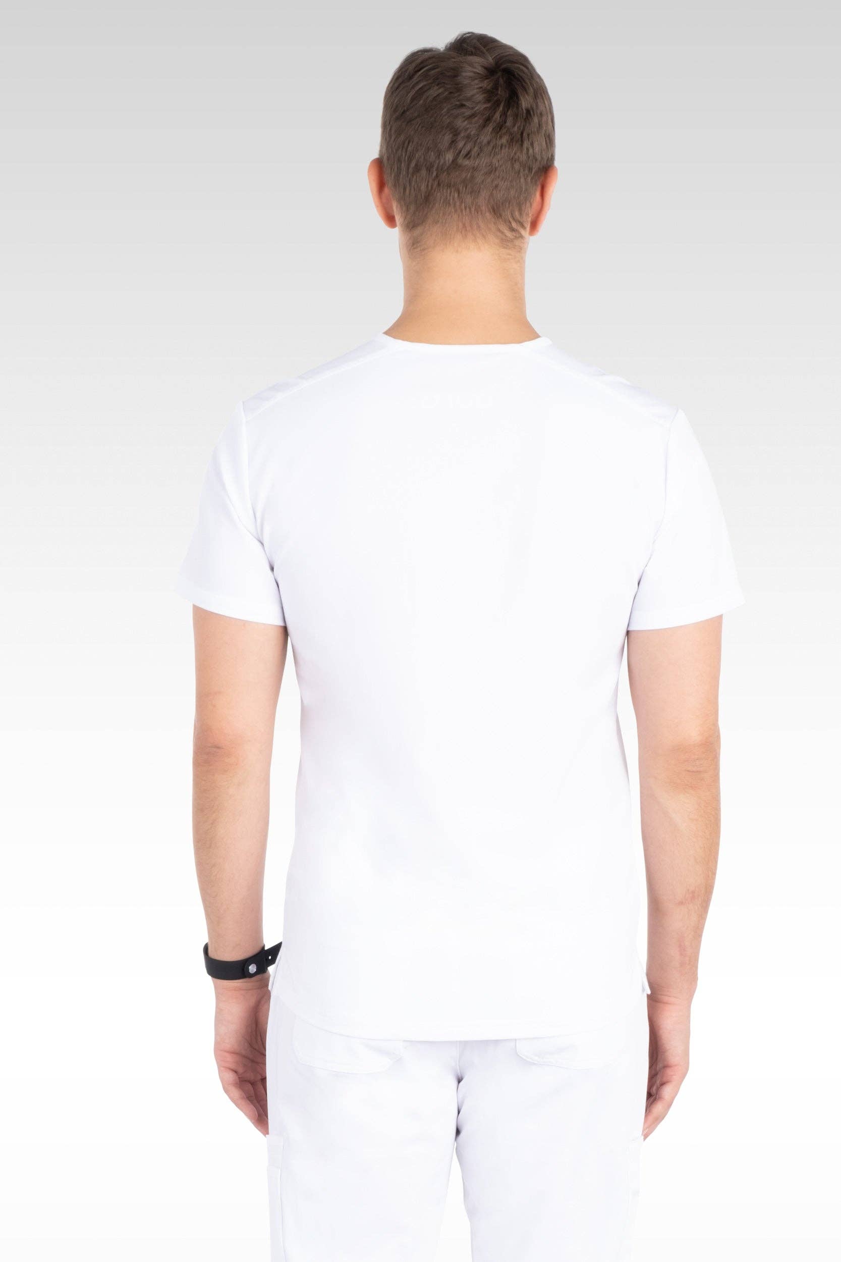 Aura Naturale - Venta al por mayor Uniforme de sanidad - Hombre - Caspian Hombre Clásico Cuello en V con 4 Bolsillos Blusa de Uniforme Médico (95001)27