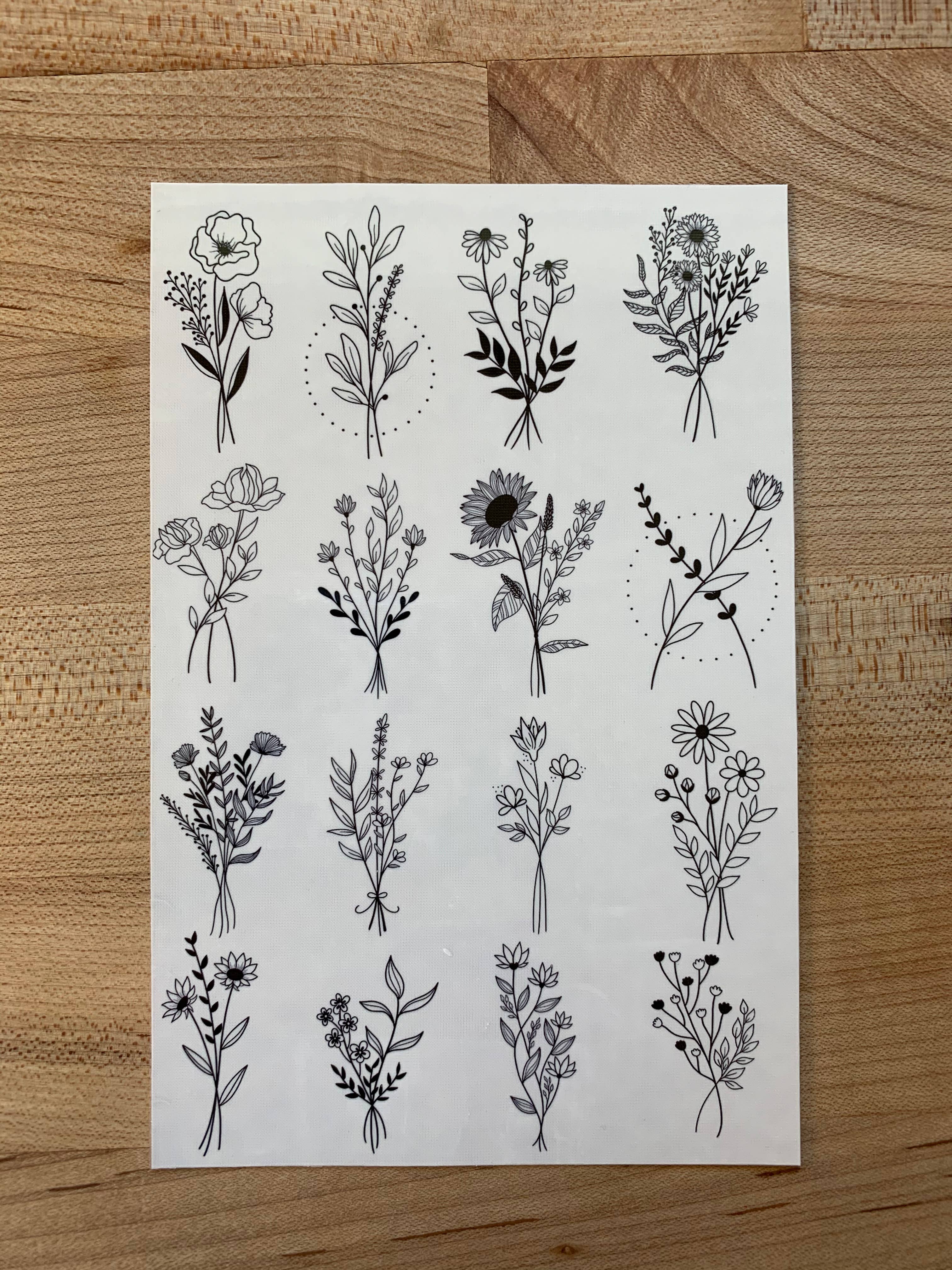 Little Viper Co – Tatuagem temporária por atacado – Tatuagens Temporárias Wildflower2