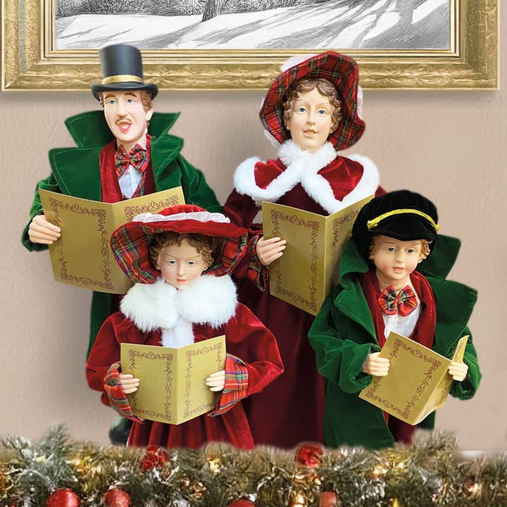 Santa’s Workshop Inc. - Wholesale Christmas Decoration - 20" To 27" Dickens Carolers, Set of 413