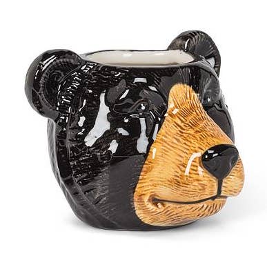Small Black Bear Planter-2.5"H for wholesale by Abbott