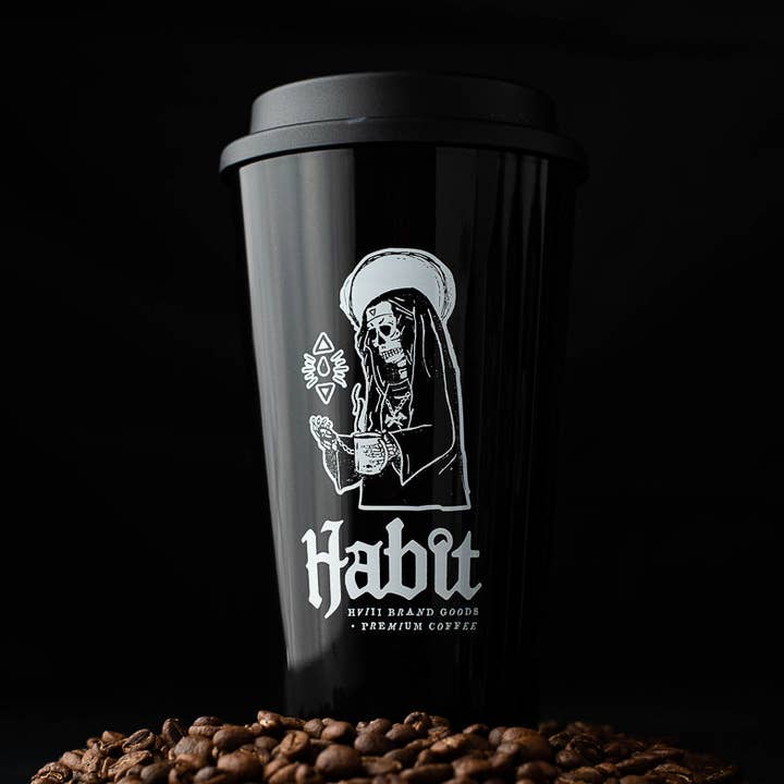 16 oz Habit Travel Mugg - SVART för wholesale av Habit Coffee