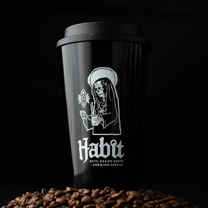 16 oz. Habit Travel Mug - BLACK for wholesale by Habit Coffee