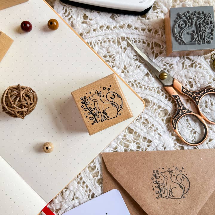 annalunakdraws - Wholesale Rubber/Decorative Stamp - Holzstempel - Fuchs & Blaubeere6