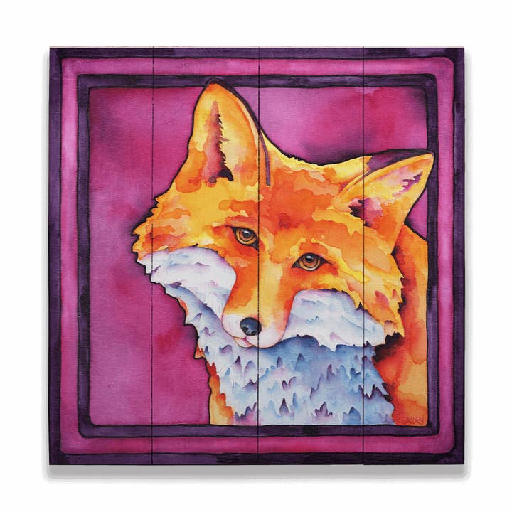 Foxy Lady - Wood & Metal Wall Art for wholesale by Old Wood Signs