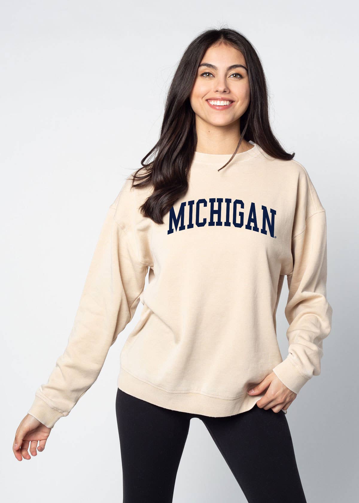 chicka-d - Venta al por mayor Sudadera estampada - Mujer - Sudadera Big Ten Campus Crew4