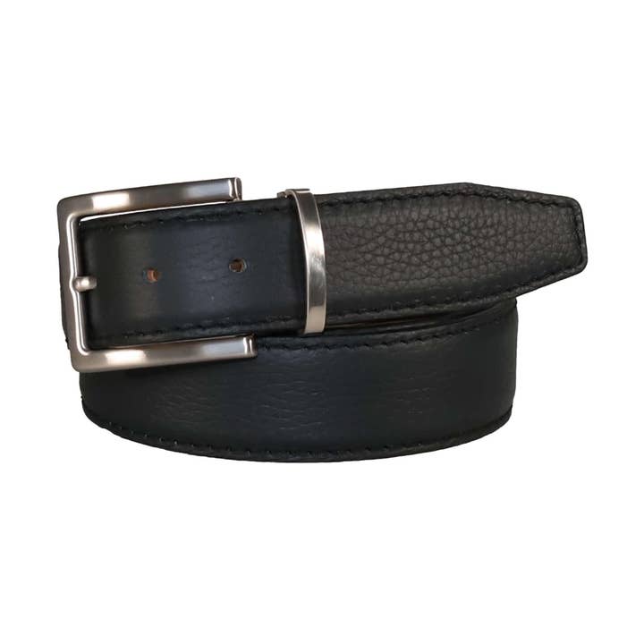 Ceinture en cuir French Pebble vert foncé Austin pour la vente par Roger Ximenez