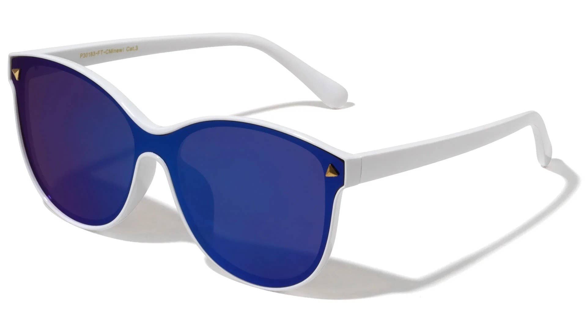 Sunrayzz Imports – wholesale Sunglasses – Women's – One Piece Flat Color Mirror Lens p30183-ft-cm3