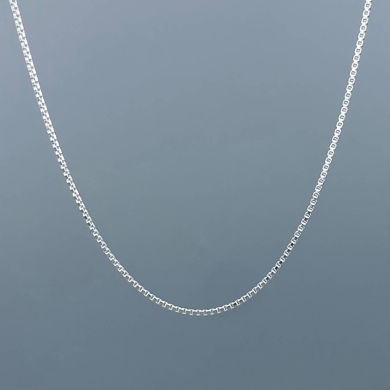 Something Silver - Wholesale Link & Chain Necklace - 1mm Sterling Silver Box Chain