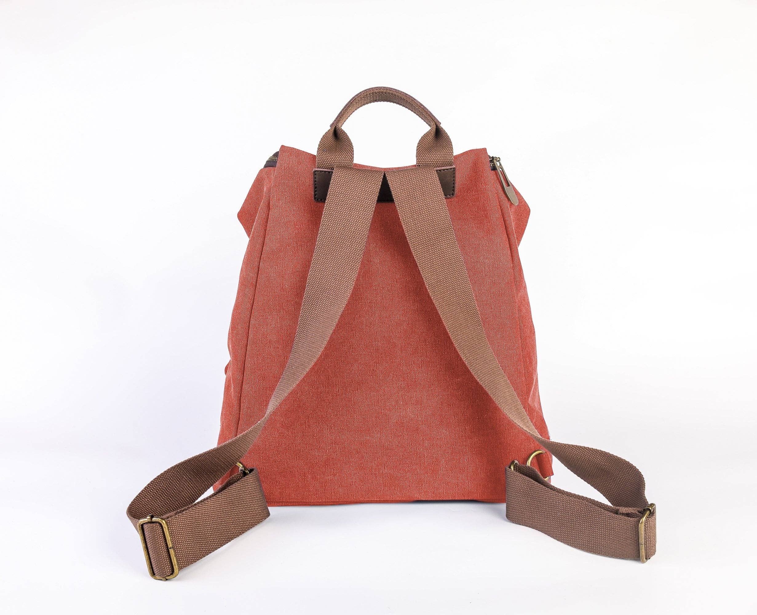 ZEDE PARIS - Wholesale Backpack - Women's - SAINT-PAUL - Canvas and leather backpack19