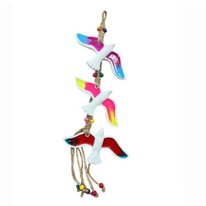 Handmade Colorful Coastal Evil Eye Wall Hanging for wholesale by Loli