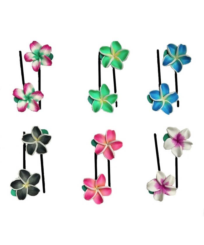 DK Hawaii - Wholesale Hair Pin - Fimo Flower Hair Pins1