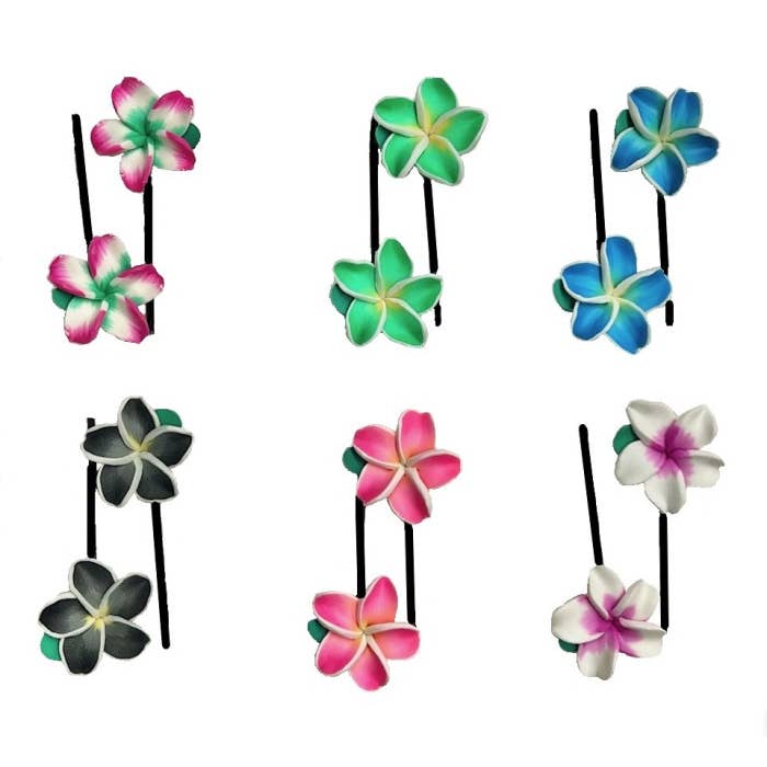 DK Hawaii - Wholesale Hair Pin - Fimo Flower Hair Pins1