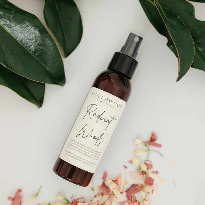 RADIANT WOODS | SPRING | 4 OZ | LINEN SPRAY for wholesale by HOLLOWOOD FRAGRANCE