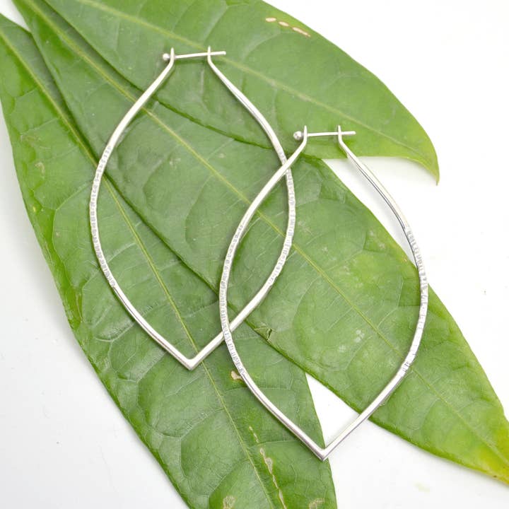 Lotus Hoop Medium for wholesale by Melissa Gisele Fine Jewelry