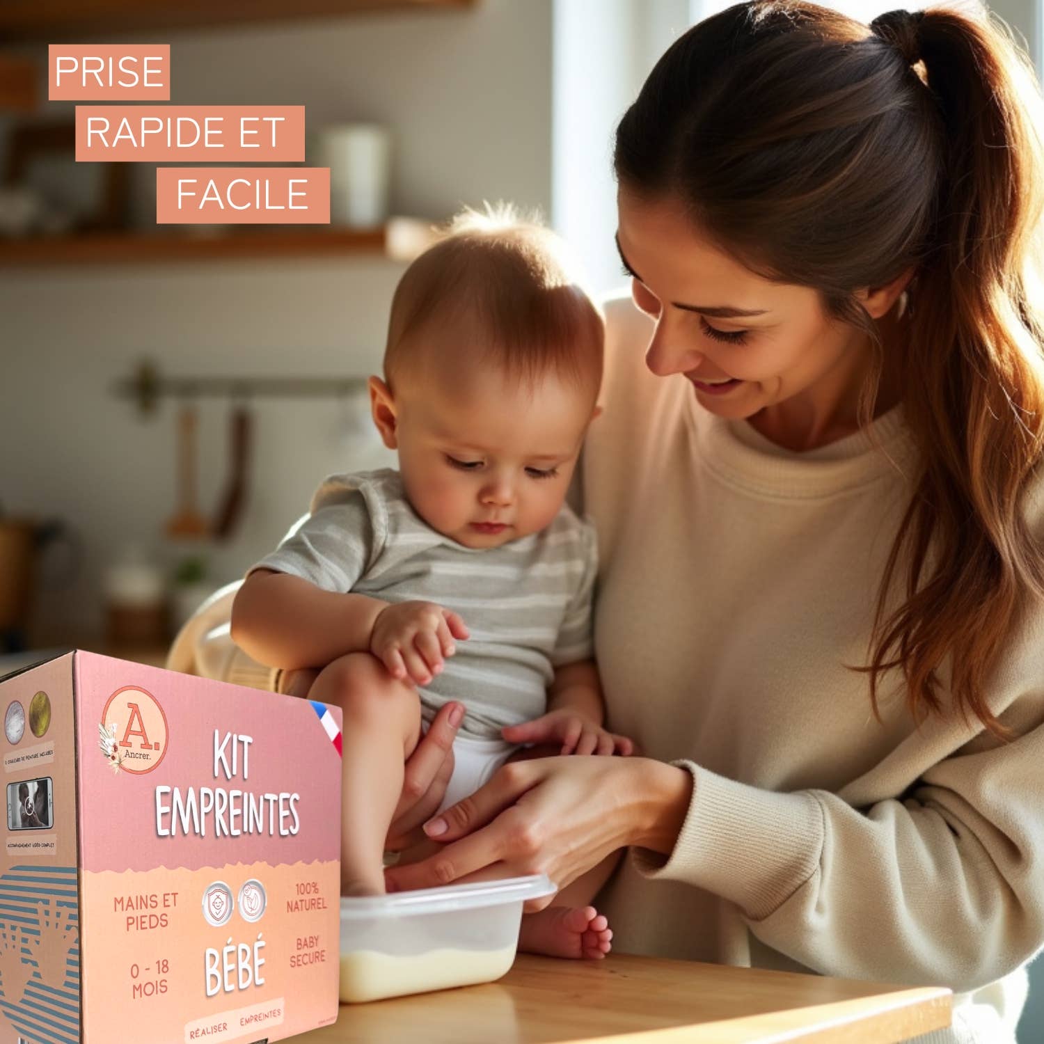 Ancrer – Großhandel Hand- & Fußabdruckset – Kind & Baby – Babys Hand- und Fußabdruck-Set (0-18 Monate) – 100% französische Handwerkskunst4