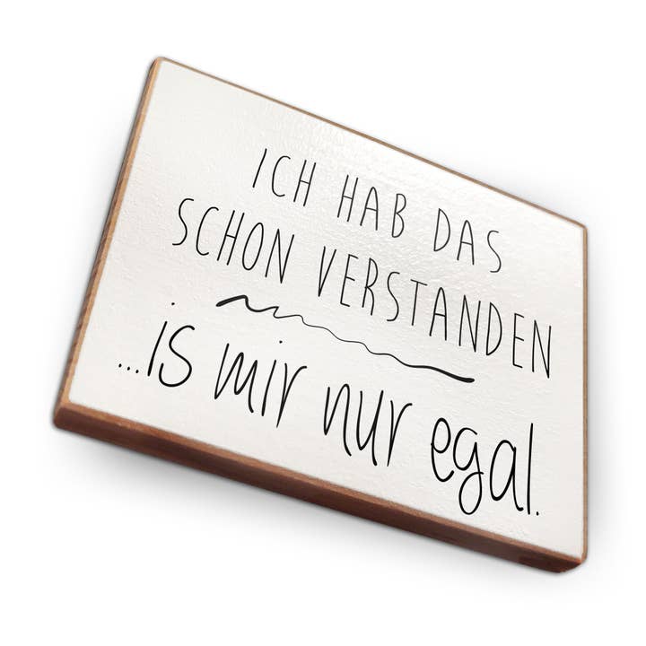 Íman de frigorífico em madeira de faia - Eu já entendi isso por atacado de wammi