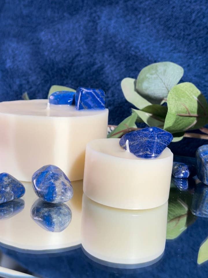 LAPIS LAZULI BLEU | Mini pour la vente par Chill Flame Candle Studio