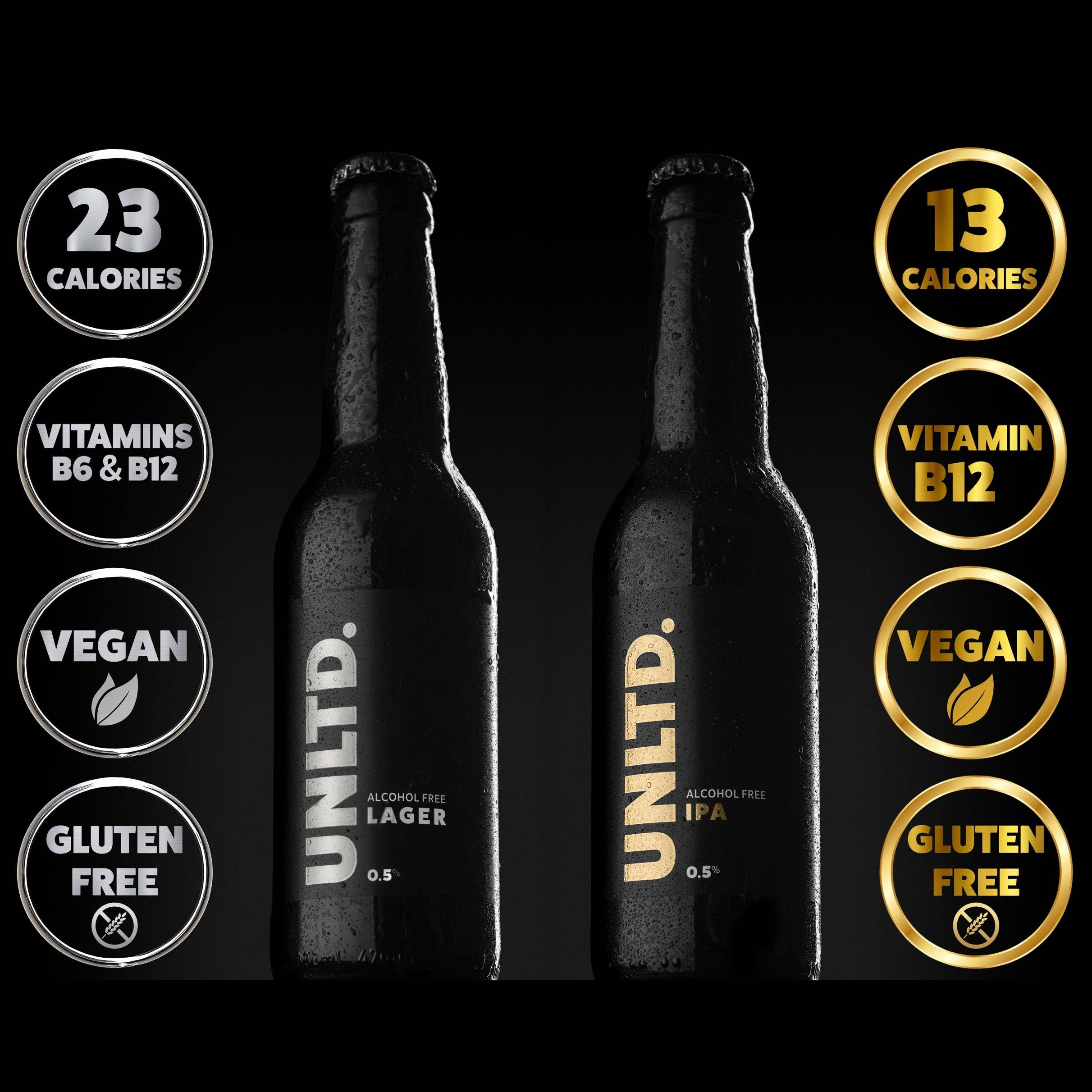UNLTD. - Wholesale Non-Alcoholic Beer - UNLTD. Mixed case - Bottles1