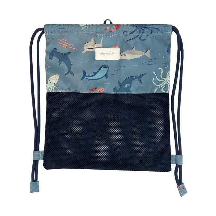 Play and Store - Wholesale Backpack – Child - Beach Backpack for Kids Sharks0