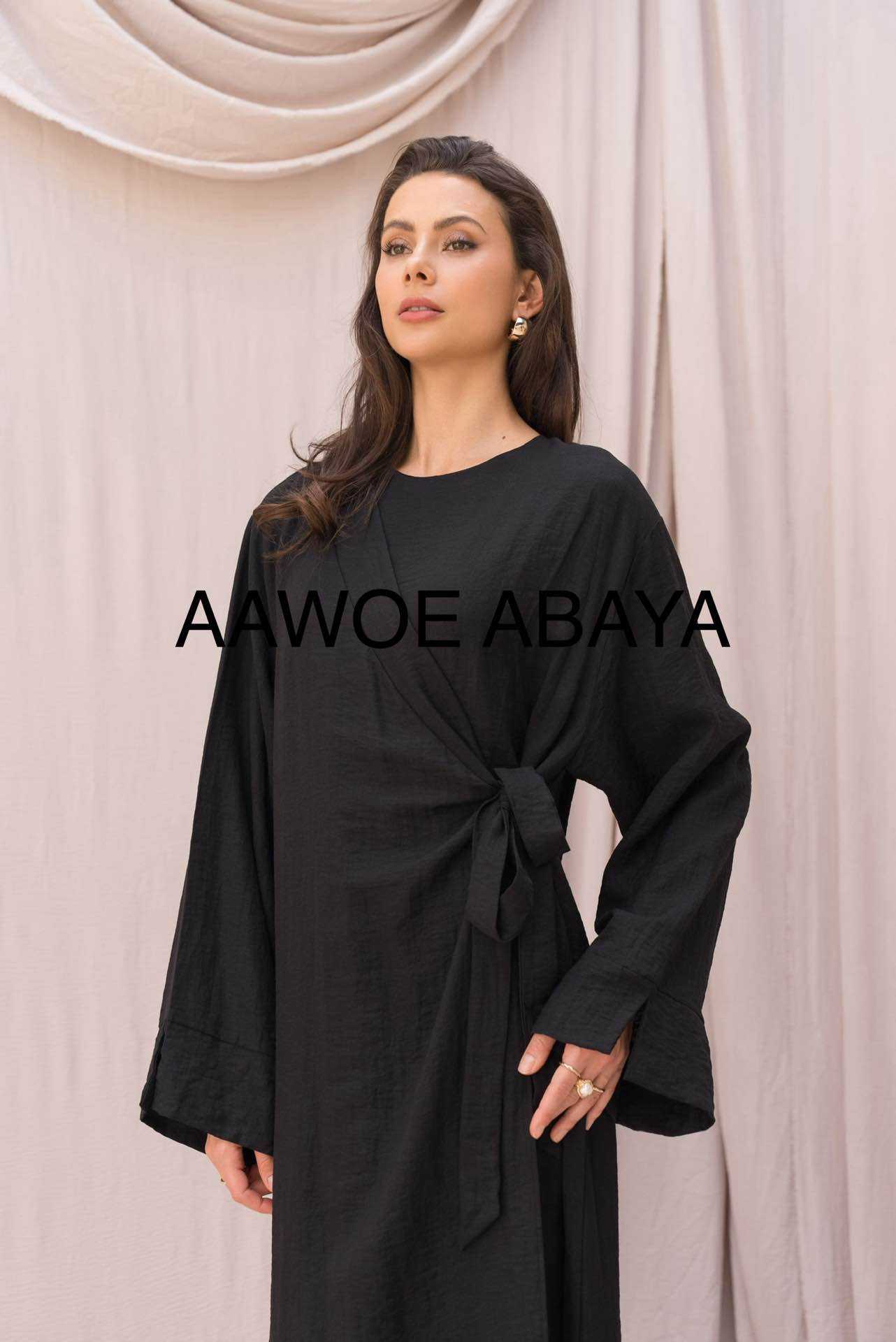 Aawoe Abaya – Kaftan - Mulher por atacado – Vestido Abaya Elegante - 2421-VES21