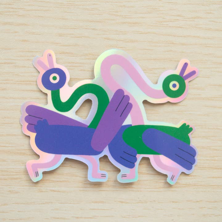 Lauren Morsley - Venta al por mayor Pegatina - Pegatina Holográfica de Patos Bailarines