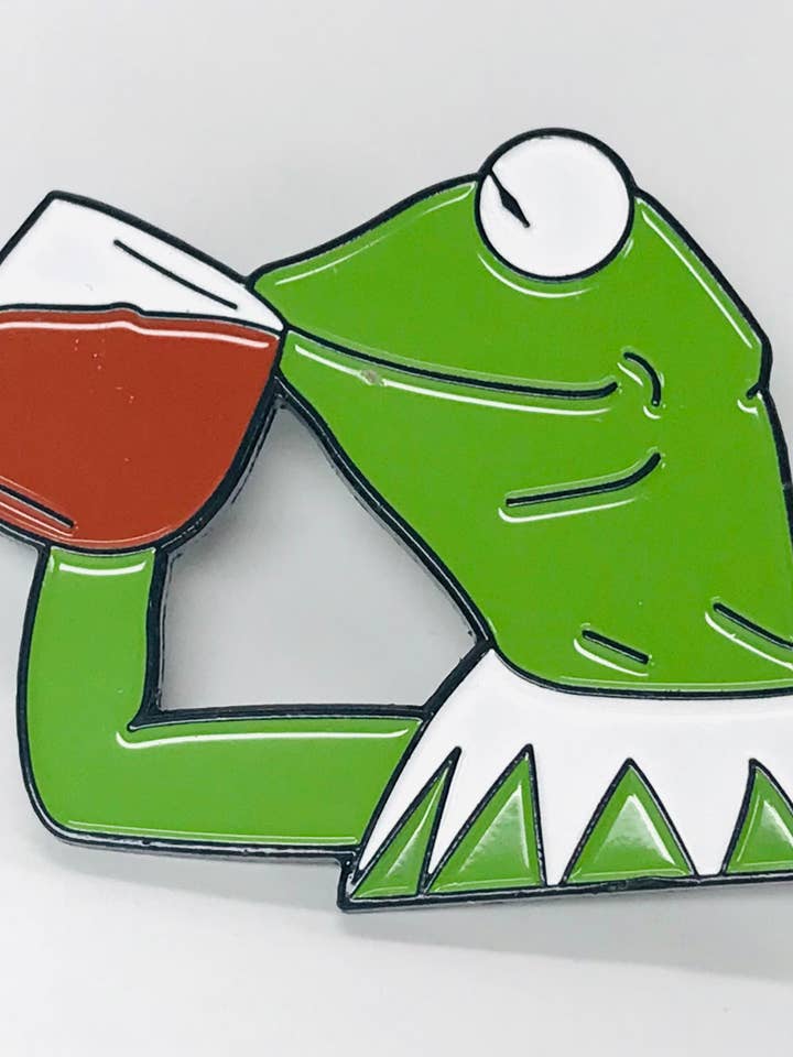Frog Drink Wine Lapel Pin for wholesale by SimpleNGreat