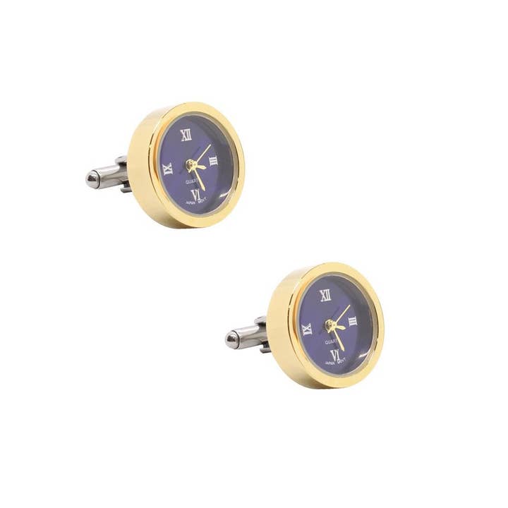 COOLMENCLUB - Vendita all'ingrosso Gemelli - Gemello per orologio in colore oro, polsino mobile con meccanismo