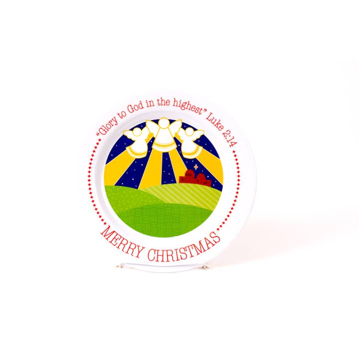 Angel Christmas Plate for wholesale by Fruit-Full Kids