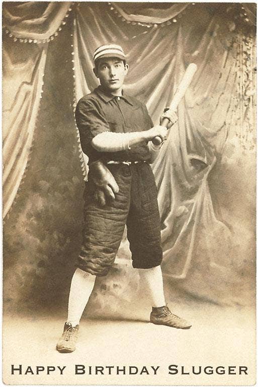 Found Image Press - Venta al por mayor Pegatina - Pegatina HB-213 Feliz Cumpleaños Slugger0