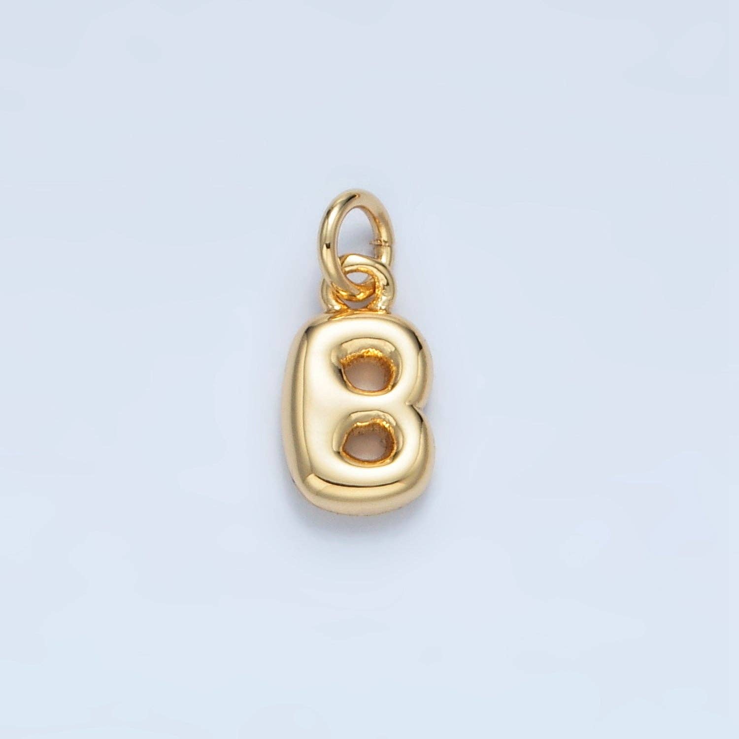 Aim Eternal - Wholesale Individual Charm/Pendant - 16K Gold Filled 10mm Initial Letter Chubby Balloon Mini Charm | A1591 - A16031