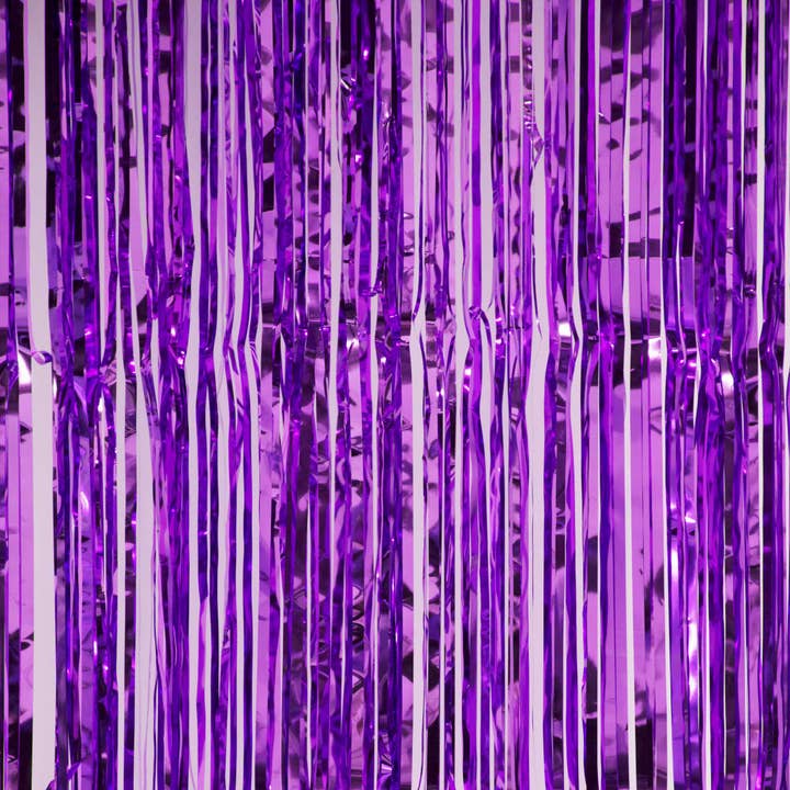 Metallic Backdrop Curtain 36" x 96" - Purple for wholesale by Portofino International Trading, USA