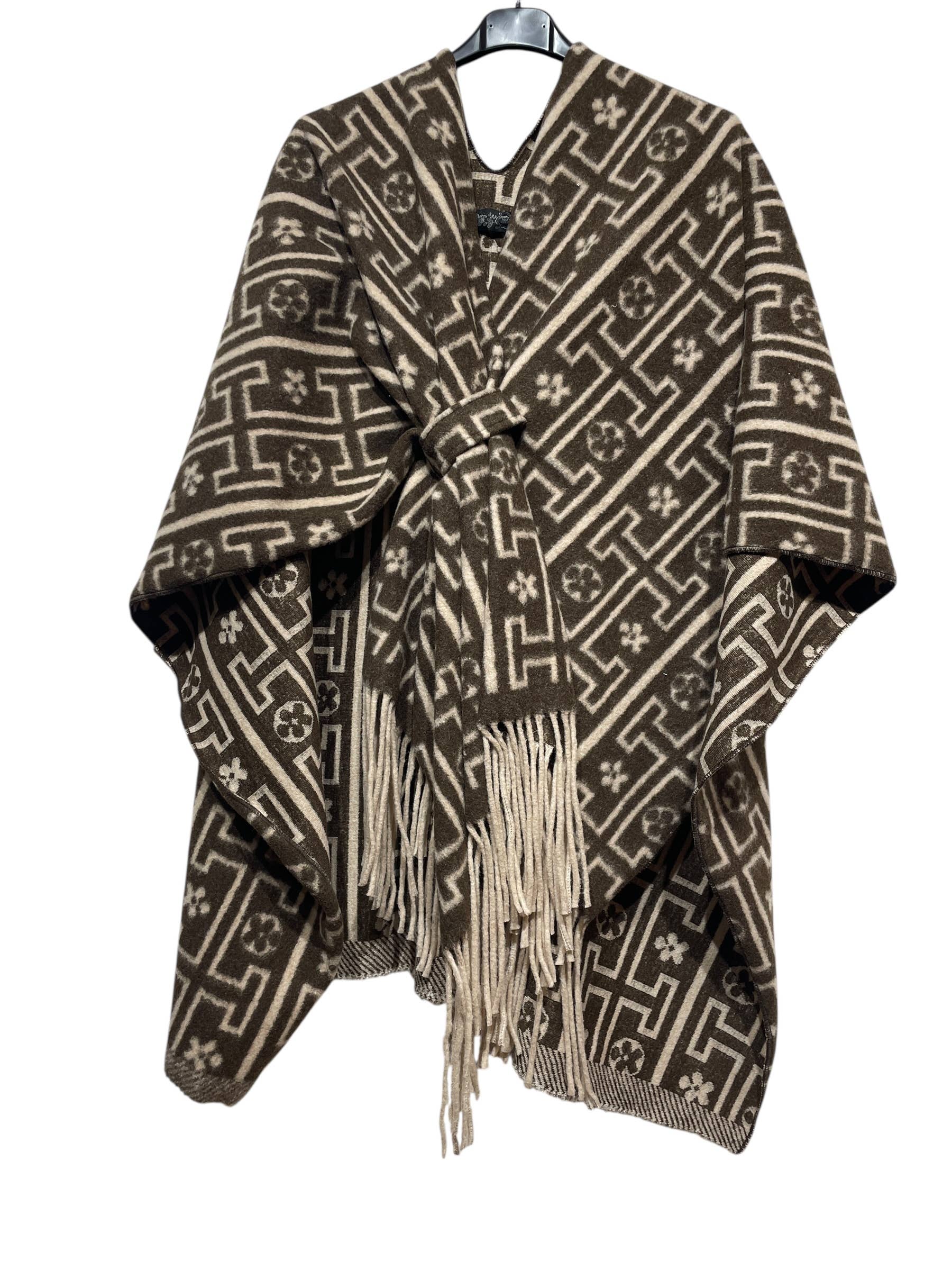 LINEN & COTTON HOUSE - Vente Poncho – femme - 40811 PONCHO IMPRIME AUTUMN WINTER CLOTHING 7