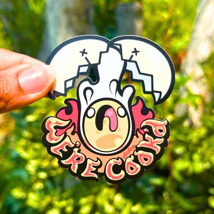 We're Cook'd Sticker for wholesale by TealTeacup