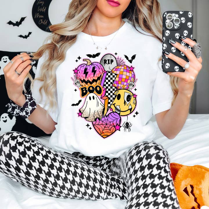 HALLOWEEN GRAPHIC TSHIRT for wholesale by Bar B Tees