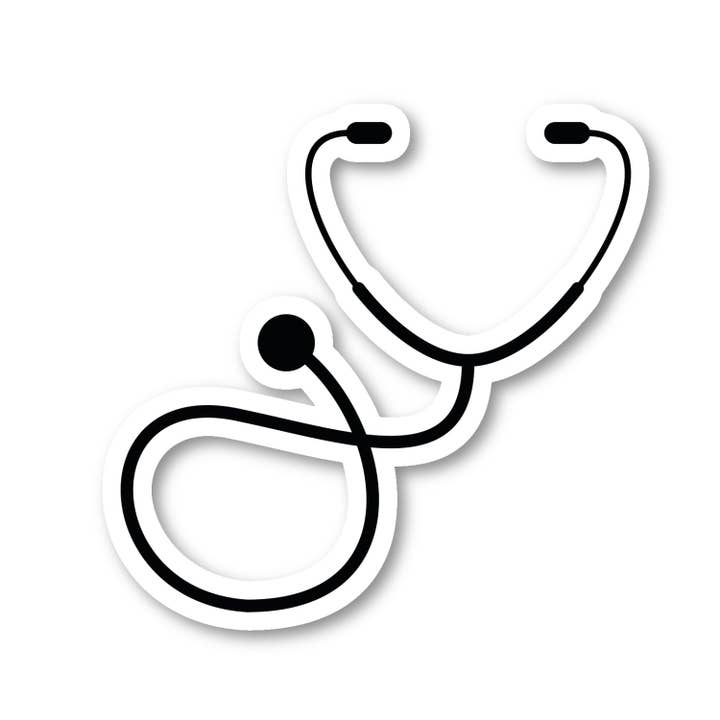 Stethoscope Medical Doctor Laptop Stickers Phone Stickers 3 Pack - Set of 2.5, 3 and 4 Inch Vinyl Laptop Stickers - Laptop Stickers Phone Stickers for Laptop, Phone, Water Bottle, Car & More Decal (3 Pack) for wholesale by FunPopStickers