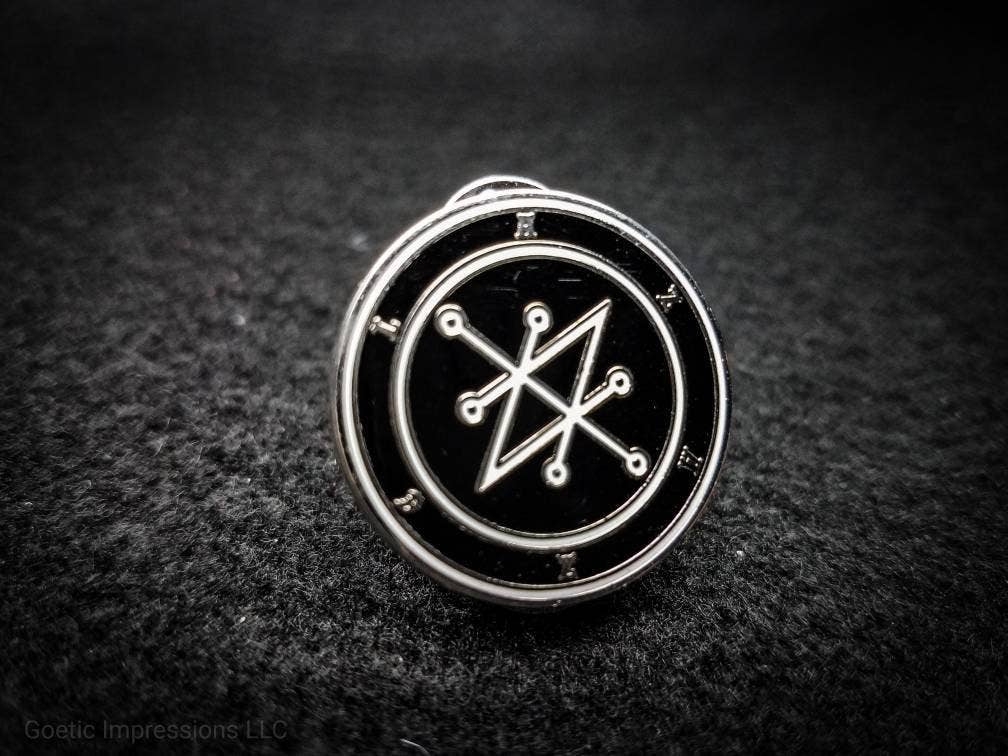 Goetic Impressions - Wholesale Lapel Pin/Button - Azazel Sigil Hard Enamel Pin5