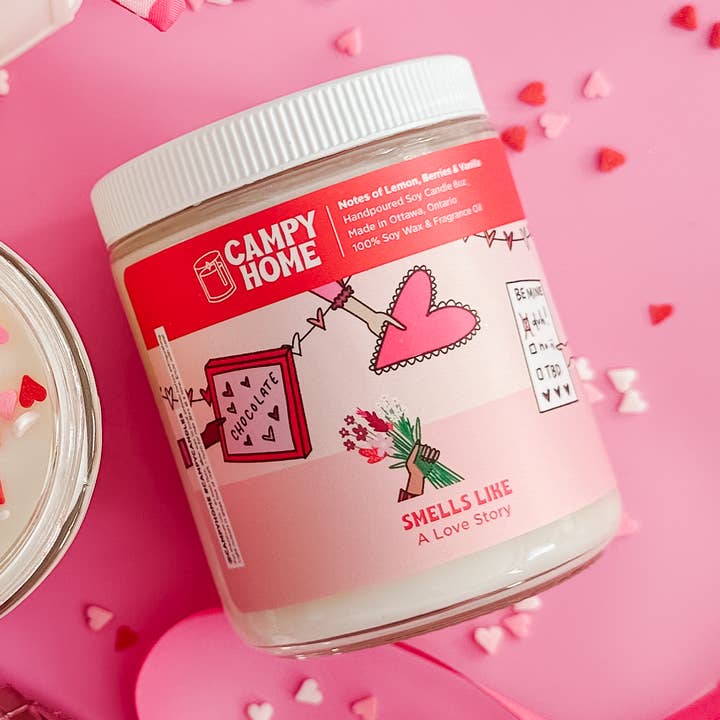 Alla hjärtans dag/ Galentine's, heminredning, hjärtljus för wholesale av Campy Home