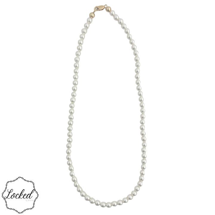 Goud Gevuld | Glazen Parel #160 voor wholesale door Locked by Lula 'n' Lee