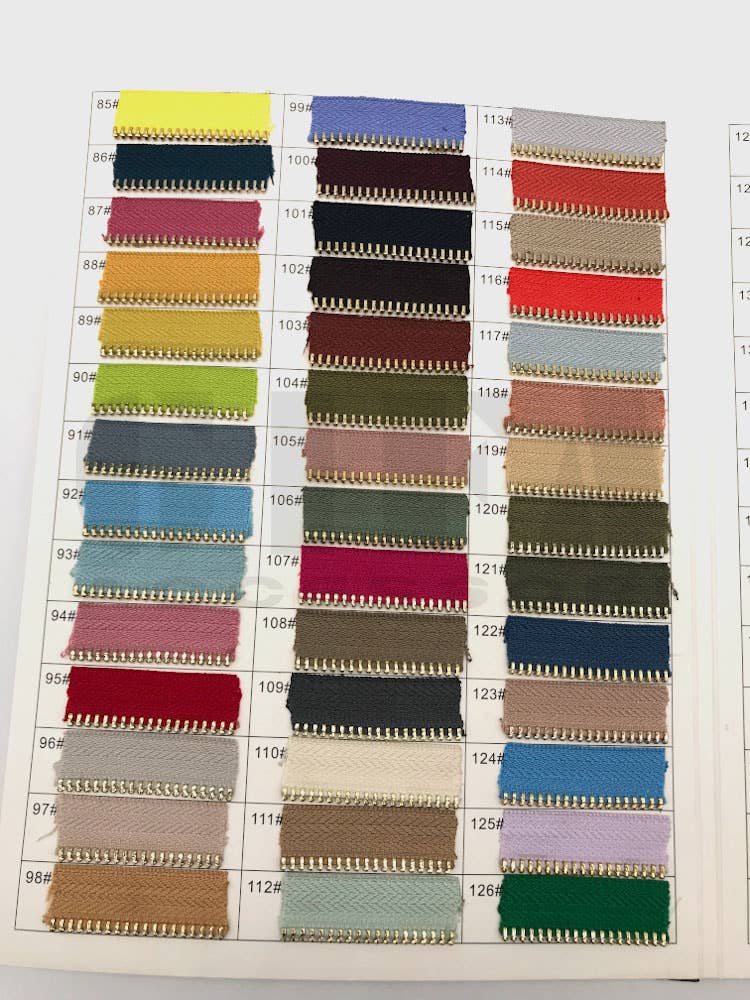 Gifa Accessori - Wholesale Zipper - Fixed metal zippers type 5 complete with nickel slider CUSTOM MADE3