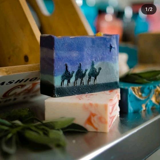 Three wise men goat milk soap for wholesale by Lux Leonis