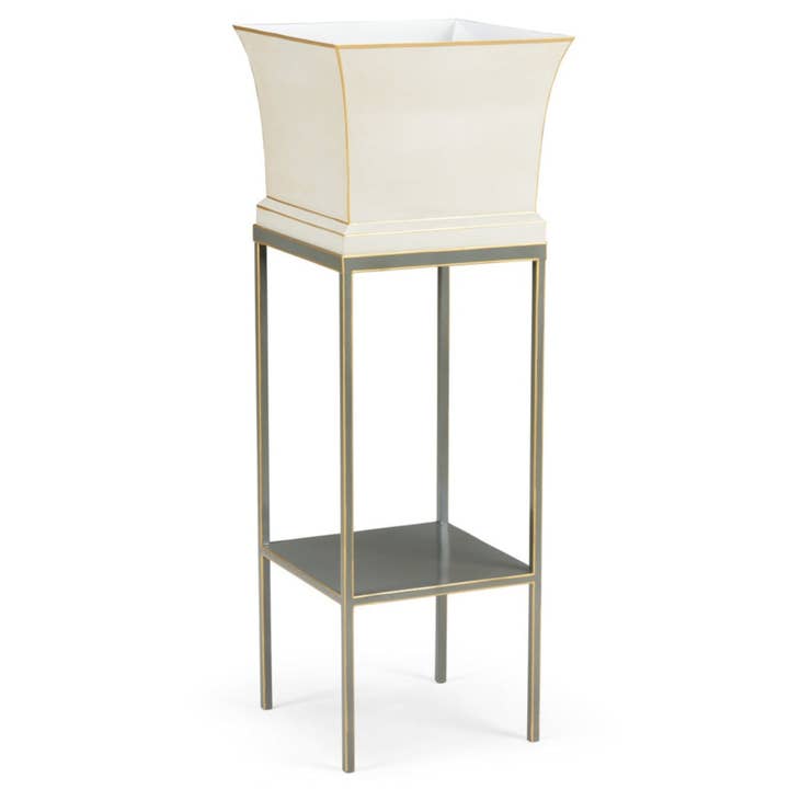 Morrow Tole Macetero Blanco para venta al por mayor de LOOMLAN