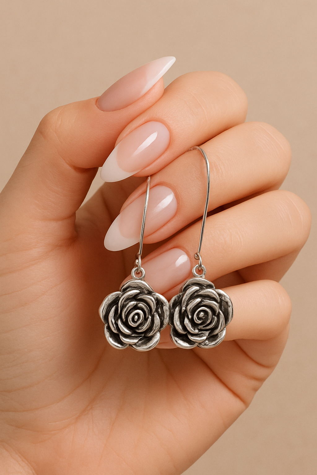 Wild & Free - Wholesale Dangle Earrings - Pendientes de Rosa de Estilo Vintage0