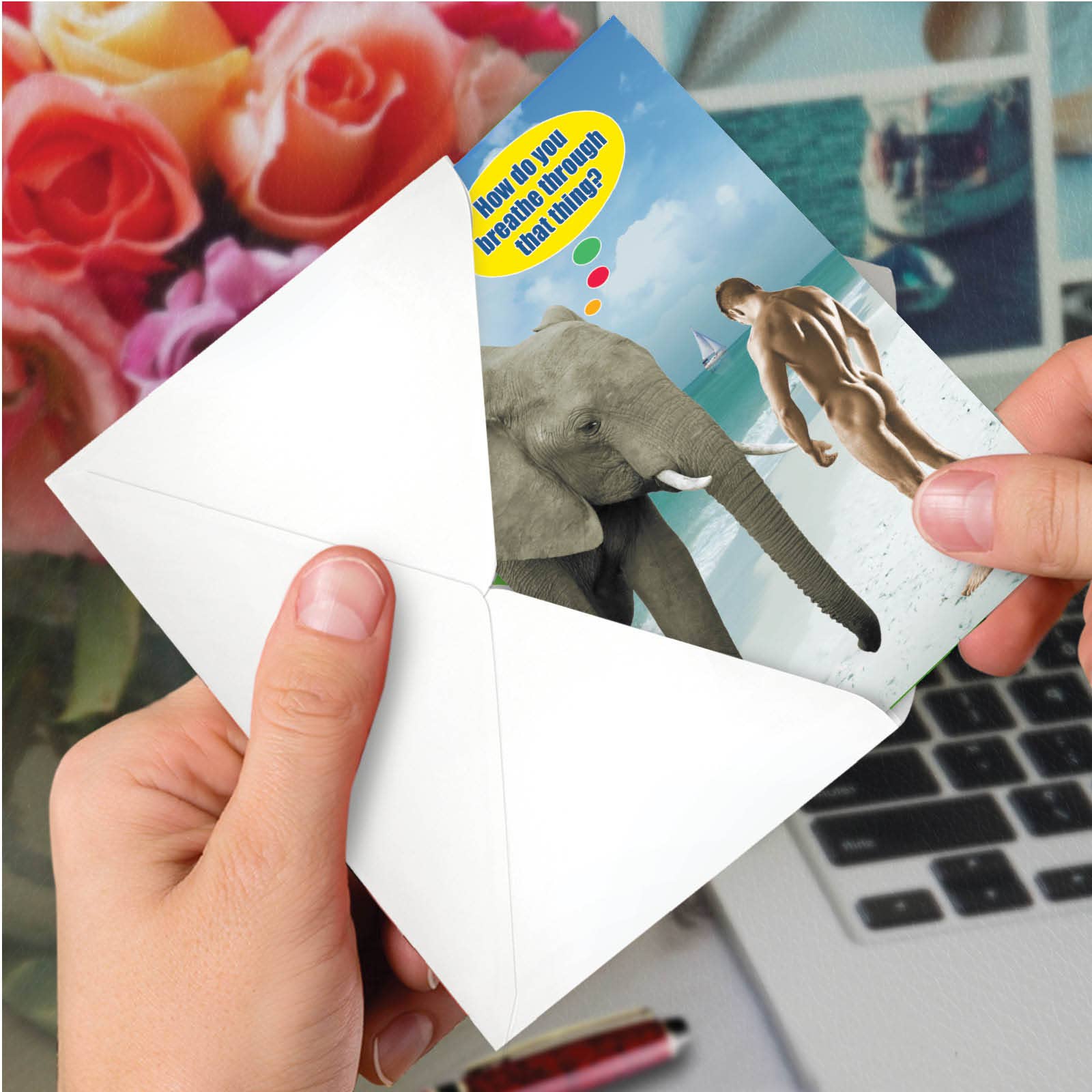 NobleWorks – Engroshandel Fødselsdagskort – Fødselsdag Card - ånde gennem denne ting2